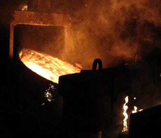 Pouring Molten Metal